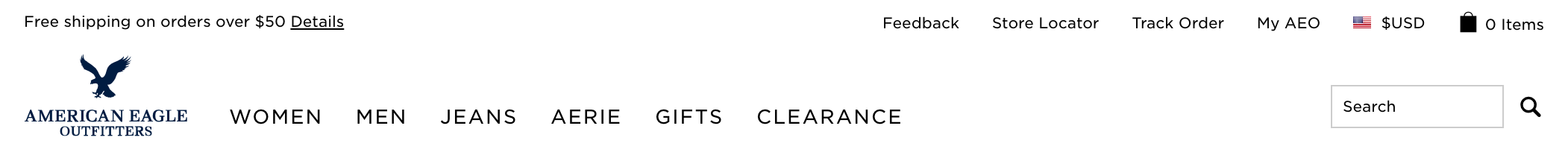 AE.com header