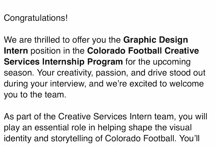 Offer letter
