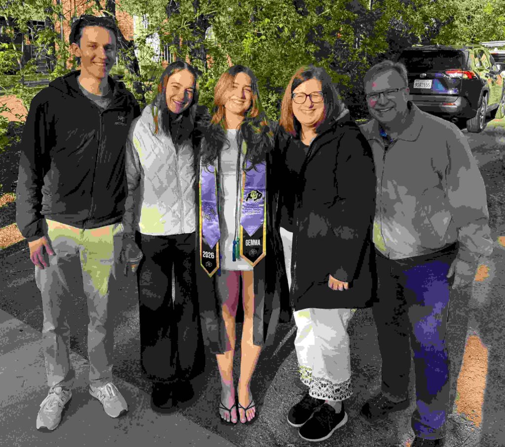 Gemma's graduation.  Carlson family